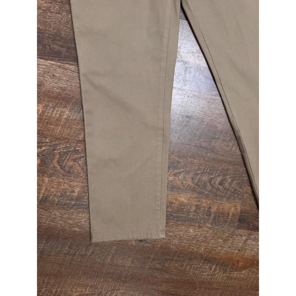 NWT Bill Blass Jeans Dark Khaki Stretch Straight Leg Pants Size 8 - Picture 5 of 8